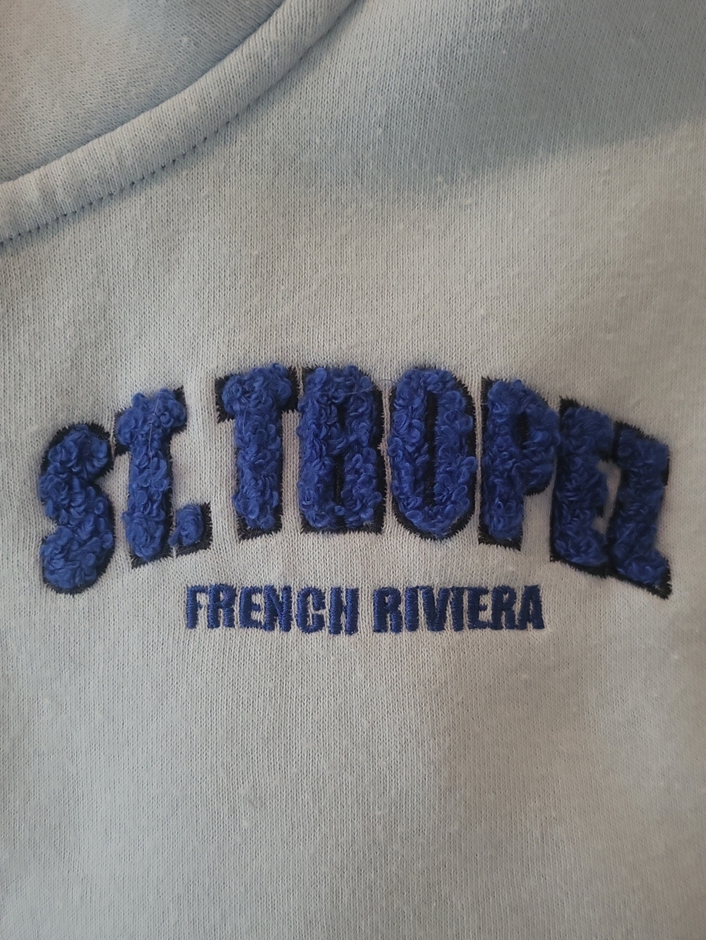 Light Blue St. Tropez French Riviera Half-Zip Pullover - Picture 2 of 5